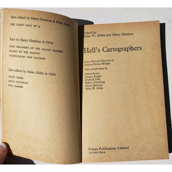 Brian Aldiss 4x Vintage Paperback Bundle Hell's Cartographers Science Fiction - Picture 8 of 16